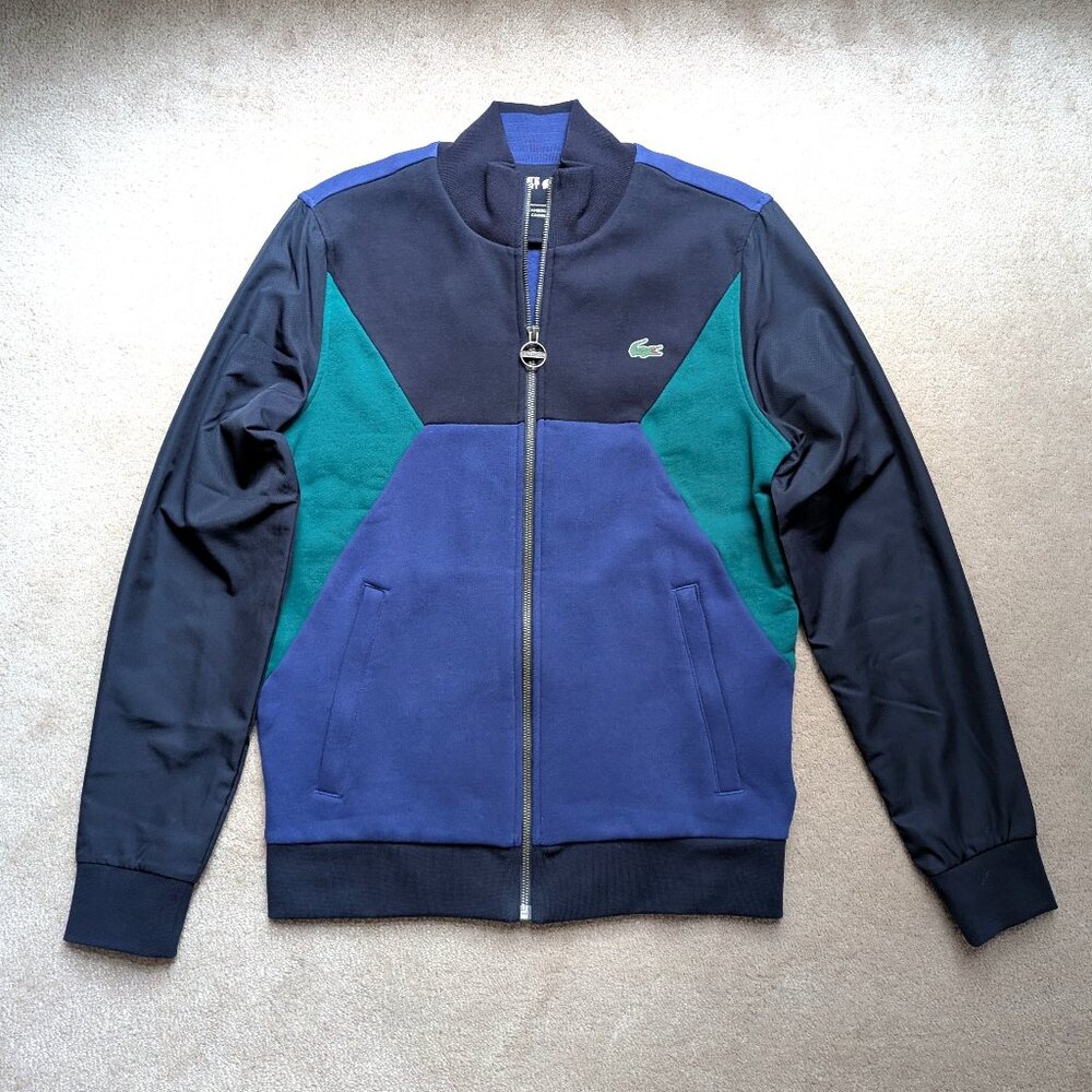 Like New Lacoste Men's SPORT Color-blocked Zip Up Tennis Sweatshirt (size: S)